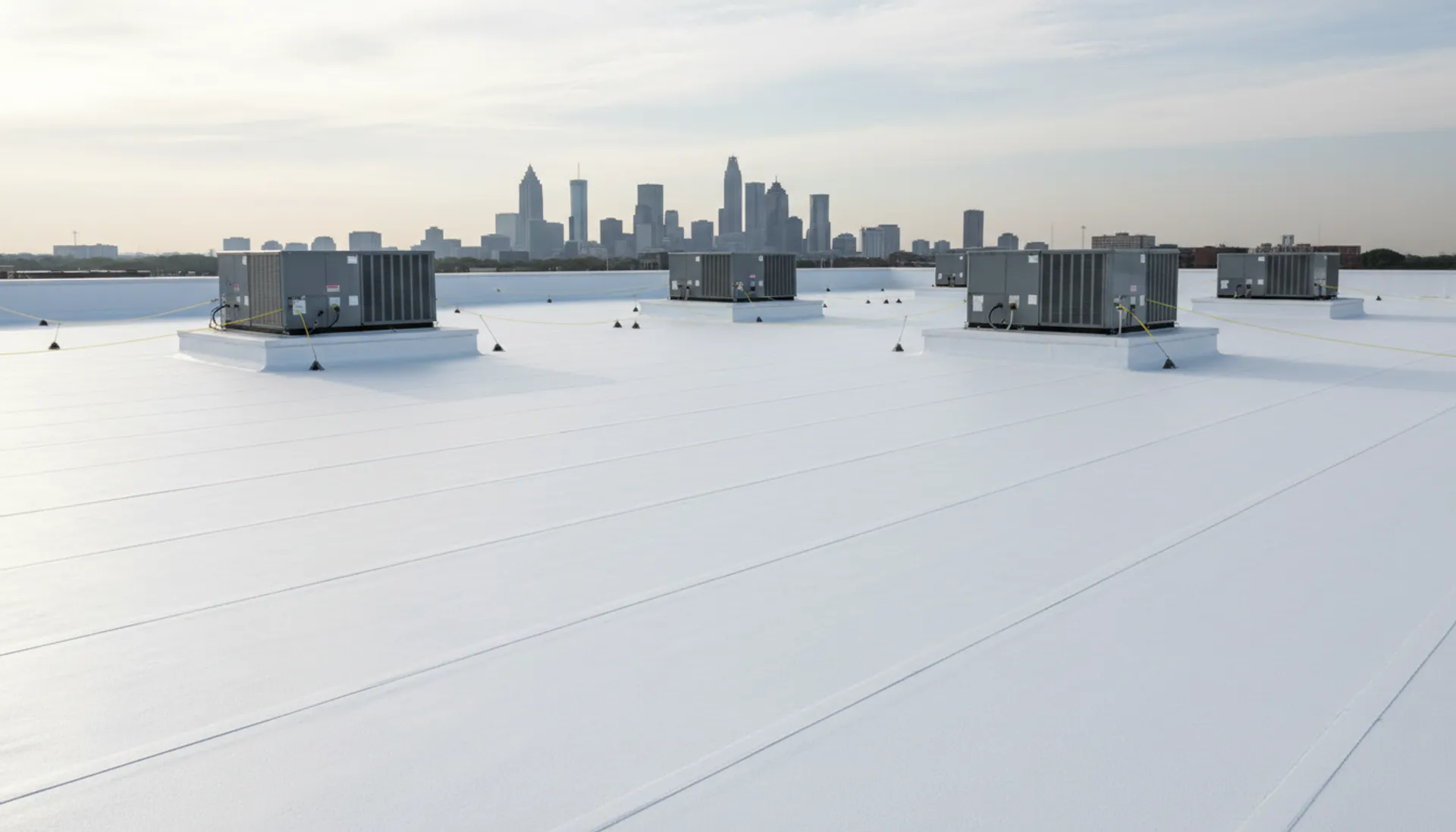 CCR commercial low-slope TPO installation